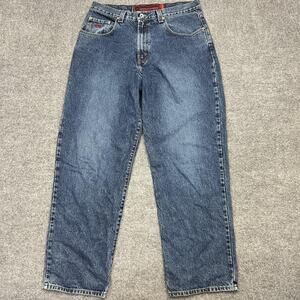 Vintage JNCO Jeans Mens 36x32 Baggy Relaxed Fit Made USA 90s Embroidered Denim